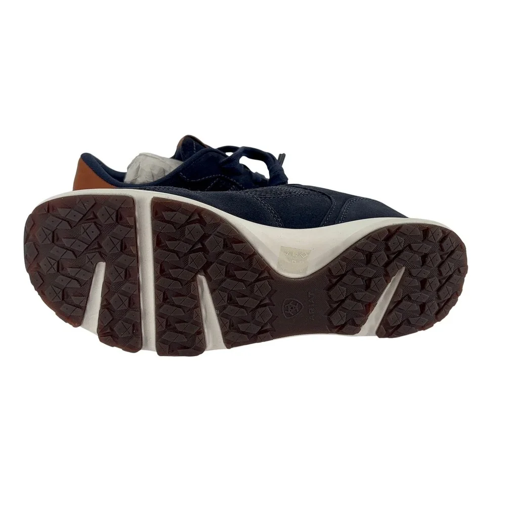 Ariat Women's Navy Suede Leather Trim‎ Lace Up Comfort Casual Sneakers